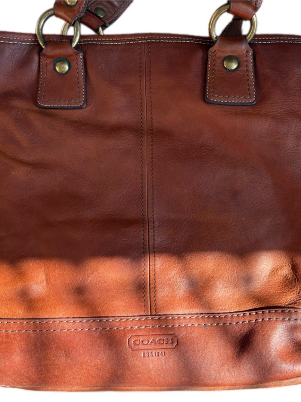 Coach Leather Tote - Picture 2 of 4
